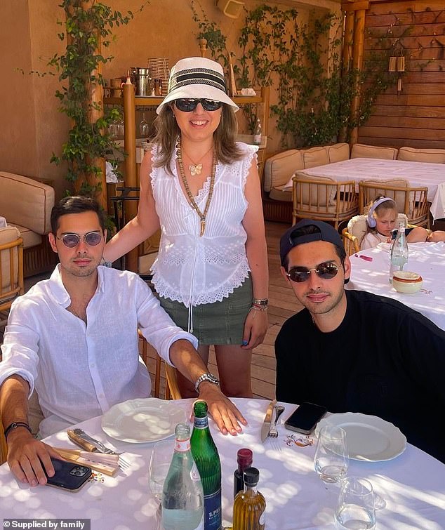 Marissa is pictured with her two twin brothers who she grew up with in Knightsbridge. They are 'shattered' by her death