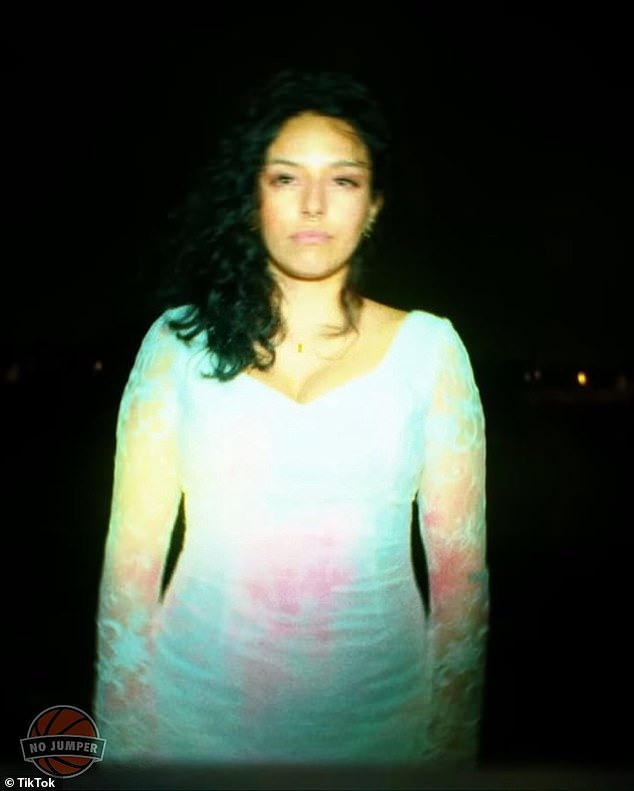 People online also pointed to a 2022 video from the artist titled Romantic Homicide, which featured a dark-haired female model (pictured) who bore a striking resemblance to Rivas