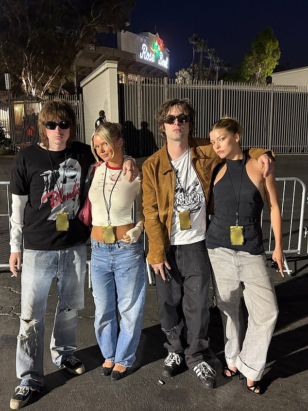 Pictured left to right: Gene Gallagher and his girlfriend Nevey, as well as his siblings Lennon and Isobel Gallagher