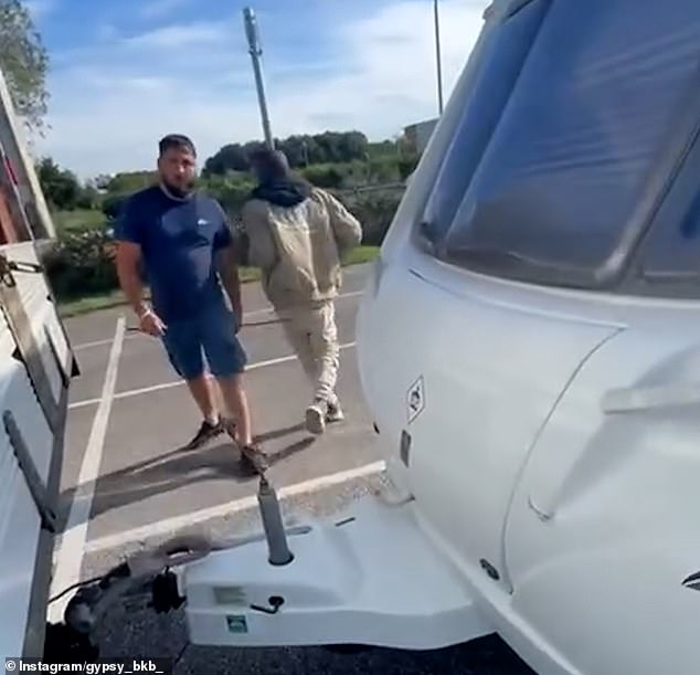 The family are seen inspecting other compartments in their vehicles to see if they can find any more stowaways