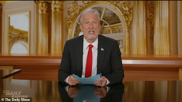 Stewart normally only appears on Monday nights, but made an exception to film another episode this week in the wake of Kimmel's axing