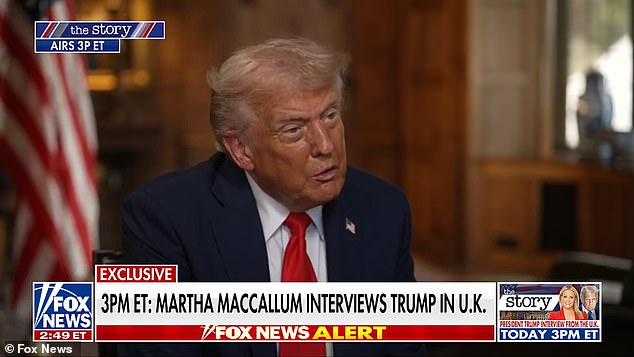 Donald Trump told Fox News yesterday that the King was 'interested in trade' during their talks