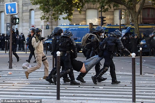 Workers and students have blamed President Macron for the economic and social deterioration of France as thousands took to the streets to call for his resignation
