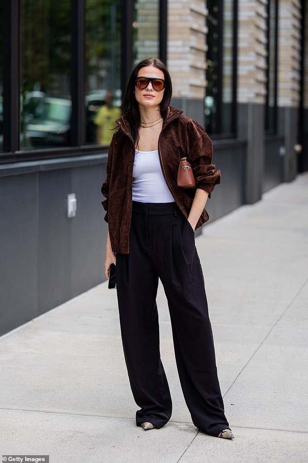 A guest at New York Fashion Week