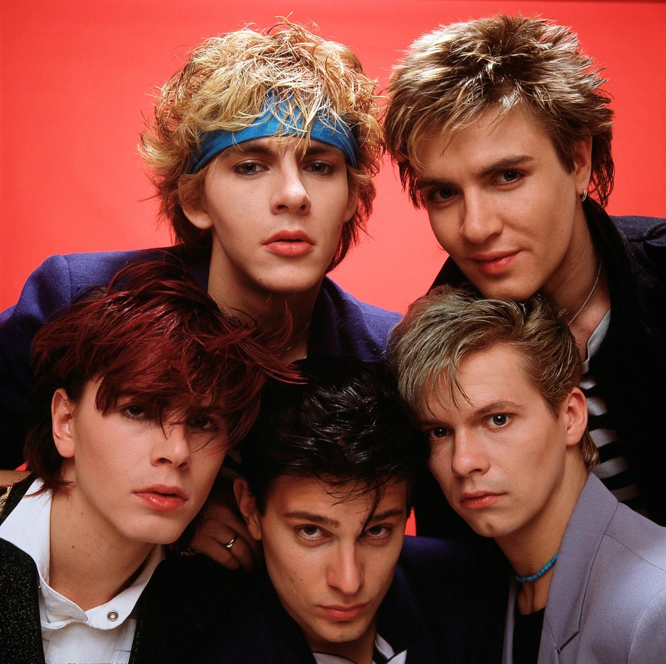 Group portrait of British band Duran Duran.