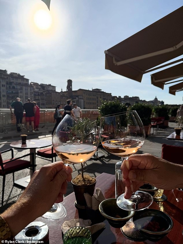 The duo made the most of their time in Florence, taking in the sights, enjoying fine dining and soaking up stunning sunset views