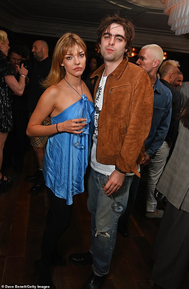 Lennon Gallagher attended the launch alongside his girlfriend Isobel Richmond