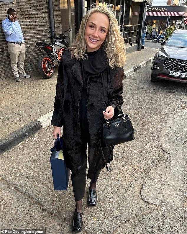 Pistorius's new girlfriend Rita Greyling (above), who he has been seen romancing across South Africa, looks uncannily like Reeva