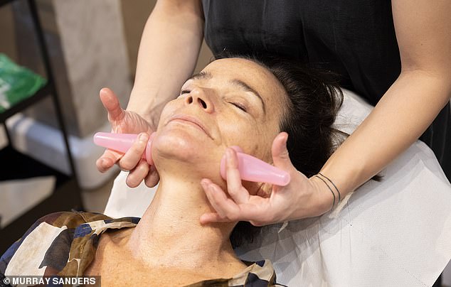 Face therapist Pelin Saray gave Jane a number of different facial treatments