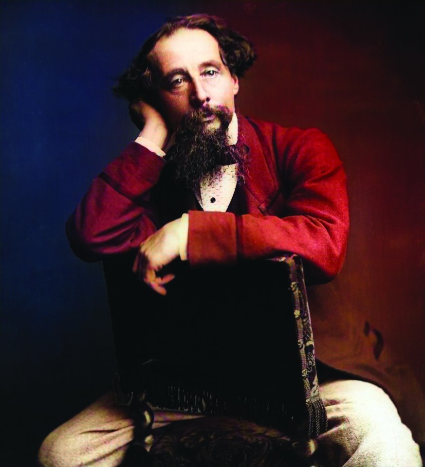 Portrait of Charles Dickens.