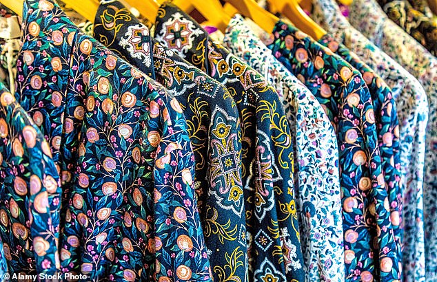 Pyjama tops in signature prints, 2019