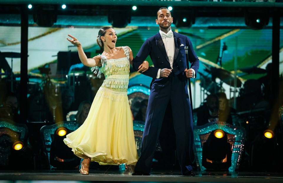 Pete Wicks and Jowita Przystal dancing on Strictly Come Dancing.