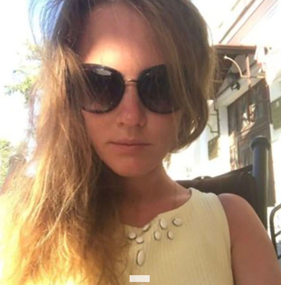 Tatiana Spiridonova, Jan Marsalek's girlfriend and an intelligence operative, wearing sunglasses and a light-colored top.