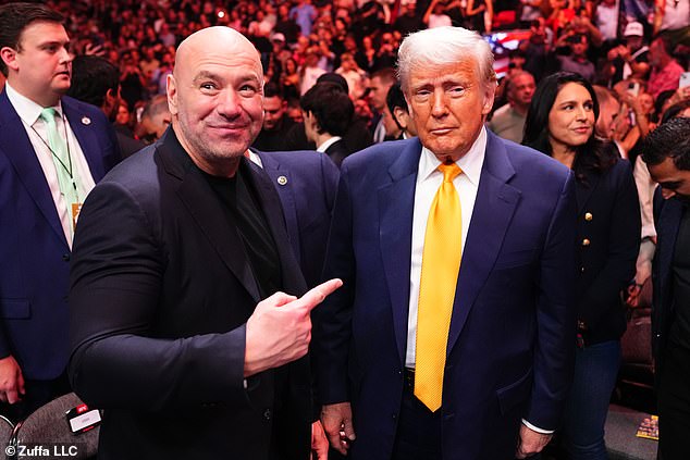 Trump announced that he and UFC chief Dana White have reached an agreement for the historic event to take place