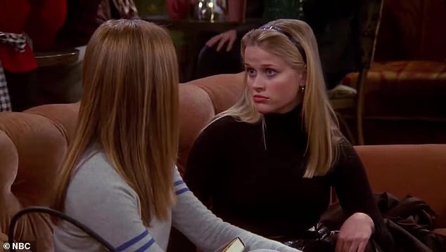 Witherspoon made a guest appearance on Friends in 2000 as Aniston's on-screen sister