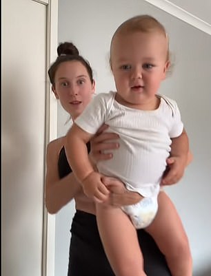 25-year-old mum Chloe says her seven-month-old son is officially more than half her size