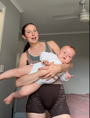 25-year-old mum Chloe says her seven-month-old son is officially more than half her size