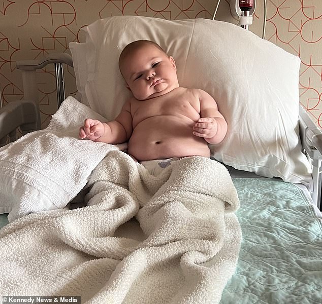 But the 21-year-old mother was hit with backlash about Gunner's size and negative reactions about Gunner's weight flooded the comments, labelling it 'child abuse'
