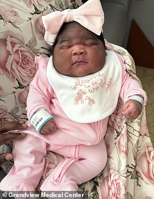 'She's getting a little extra love and care, but she's doing great,' Mann said