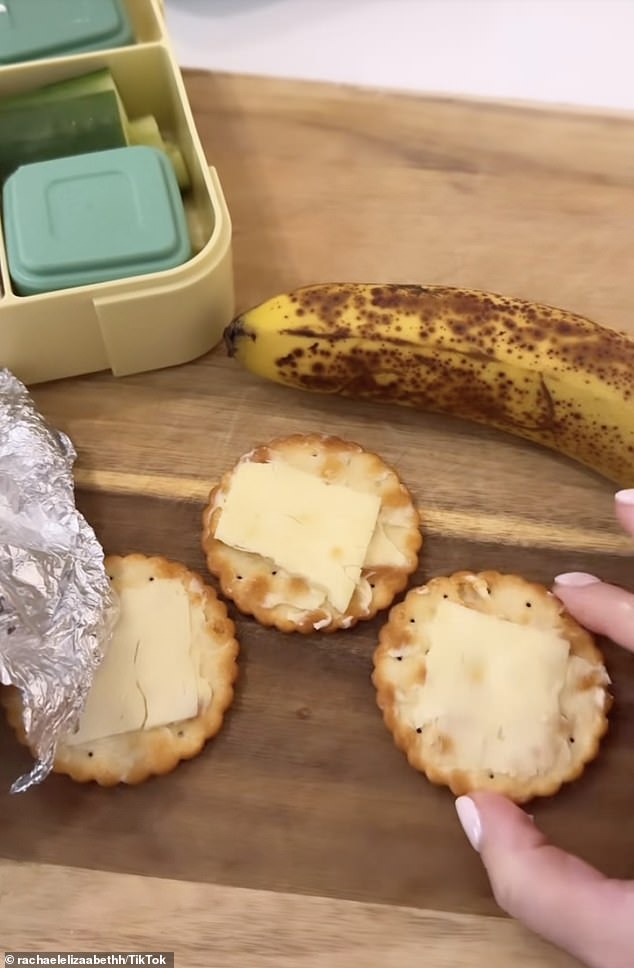 Rachael took to social media to express her outrage after her son George was banned from eating his snack, yet according to her, the school is 'absolutely fine' with children eating cheese in sandwiches