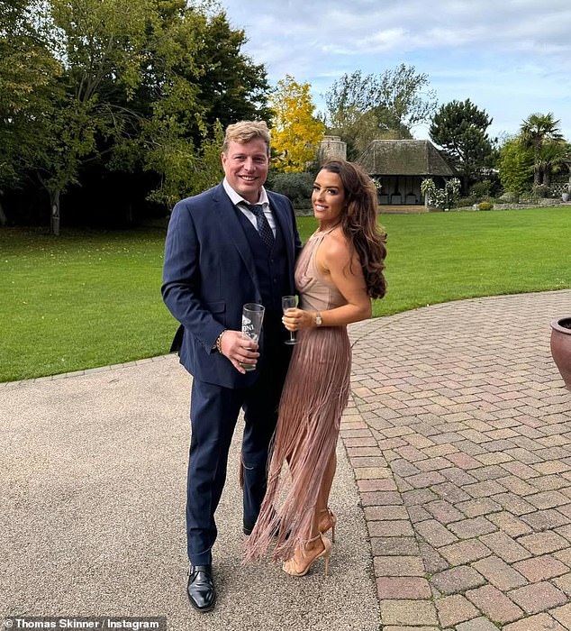 Thomas pictured with wife Sinéad