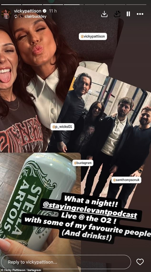 As well as Pete's pal Vicky Pattinson who joined actor James Buckley just 24 hours ahead of her Strictly debut