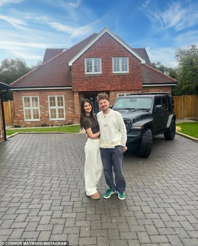 Their engagement comes after he revealed in March how they had purchased their first home together