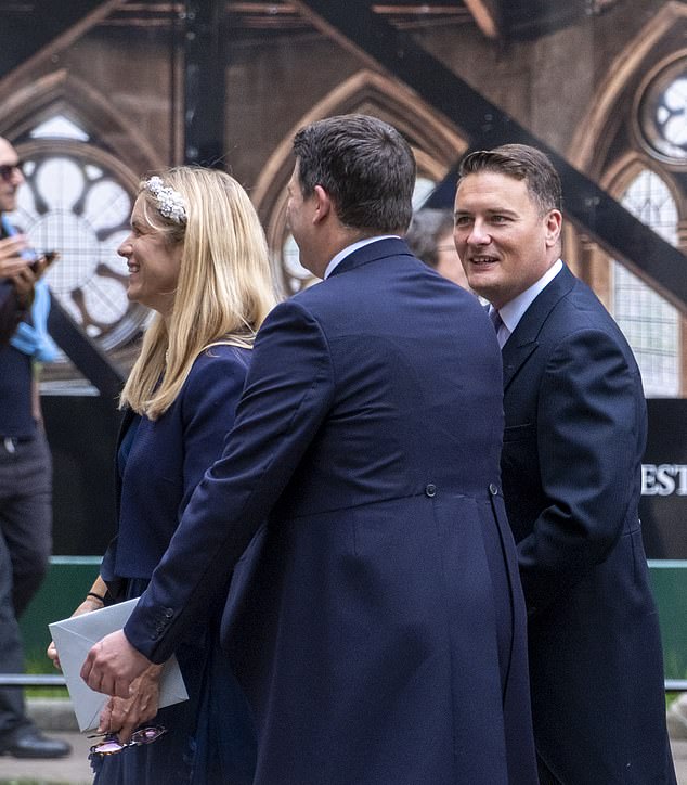 Health Minister Wes Streeting was also invited to the picturesque 12th century church