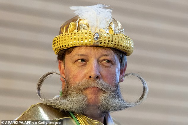 Ronny Coosemans from Belgium wore a crown alongside his large looped beard
