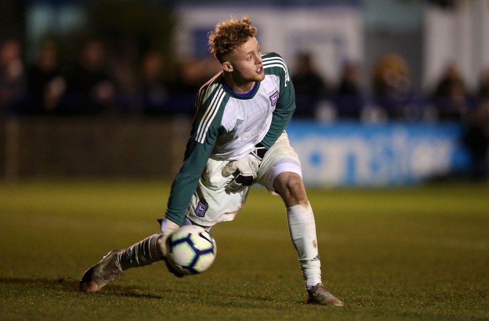 Toby Egan of Ipswich Town in action during an FA Youth Cup match.