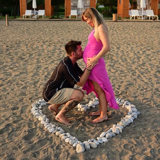 Ms Kivell was upset when Shane Jnr and his family sent her a ¿script¿ of what he and new girlfriend Kimberley Sallis (pictured) were going to write on Instagram to announce she was pregnant just ten minutes before they posted the news