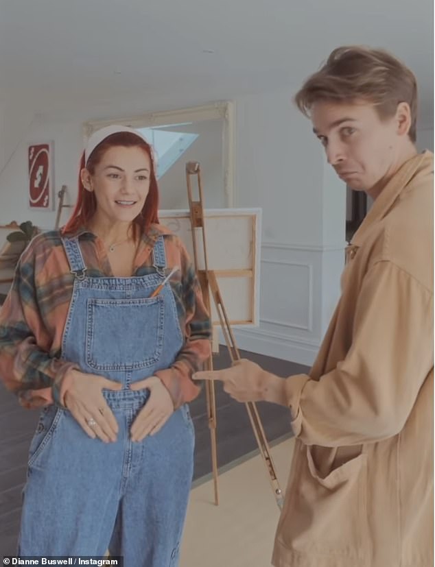 The professional dancer, 36, and her YouTuber partner Joe Sugg, 33, were set to welcome a baby boy in an update last week and she is said to be 'taking it at her own pace' with 'breaks'