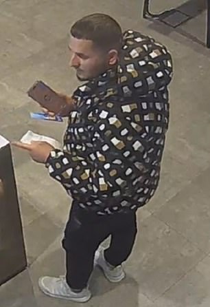 Pictured: Halili topping up drugs in Derby