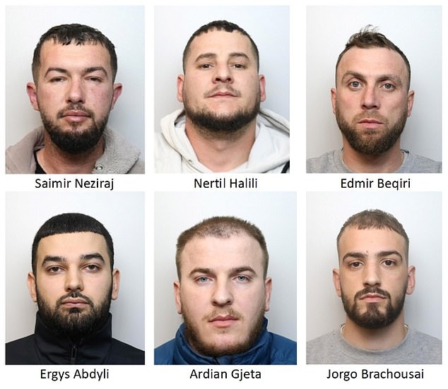 These six gangsters were part of an Albanian organised crime gang selling cocaine across Swindon