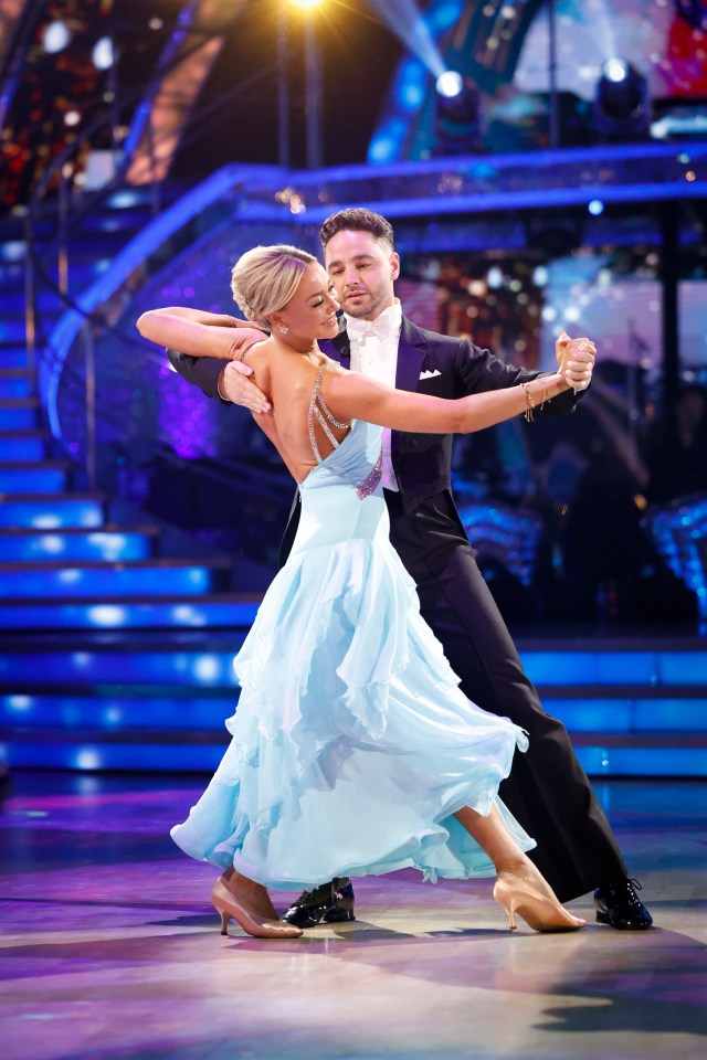 Adam Thomas and Luba Mushtuk dancing on Strictly Come Dancing.