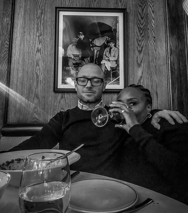Pictured: Lorraine Pascale and Dennis O'Brien. Lorraine is now working toward a doctorate in Psychology and Psychotherapy at the Metanoia Institute in West London