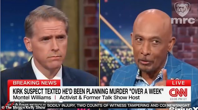 Kelly blasted Montel Williams (pictured right) for describing Robinson as a 'love-torn child'