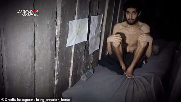 Footage of Evyatar David released by Hamas showing his shocking condition