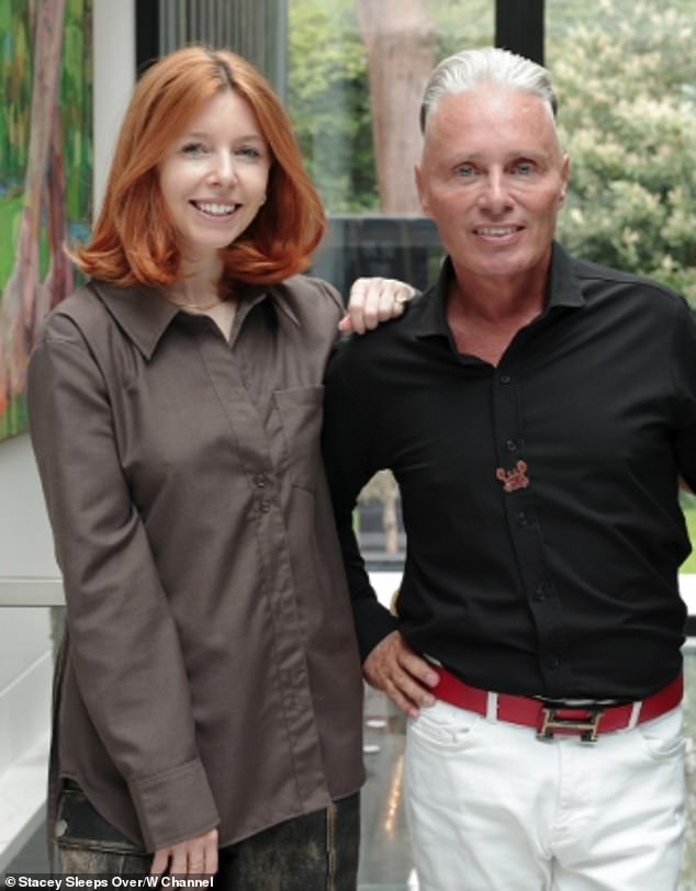 Stacey was spending time with Barrie Drewitt-Barlow (pictured) a supporter of commercial surrogacy who said it was important for him to have 'beautiful' children, while she disagreed
