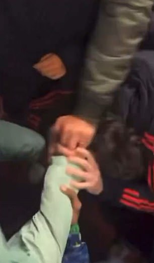 He targeted Ilett's hair as he launched an attack on the Red Devils fan