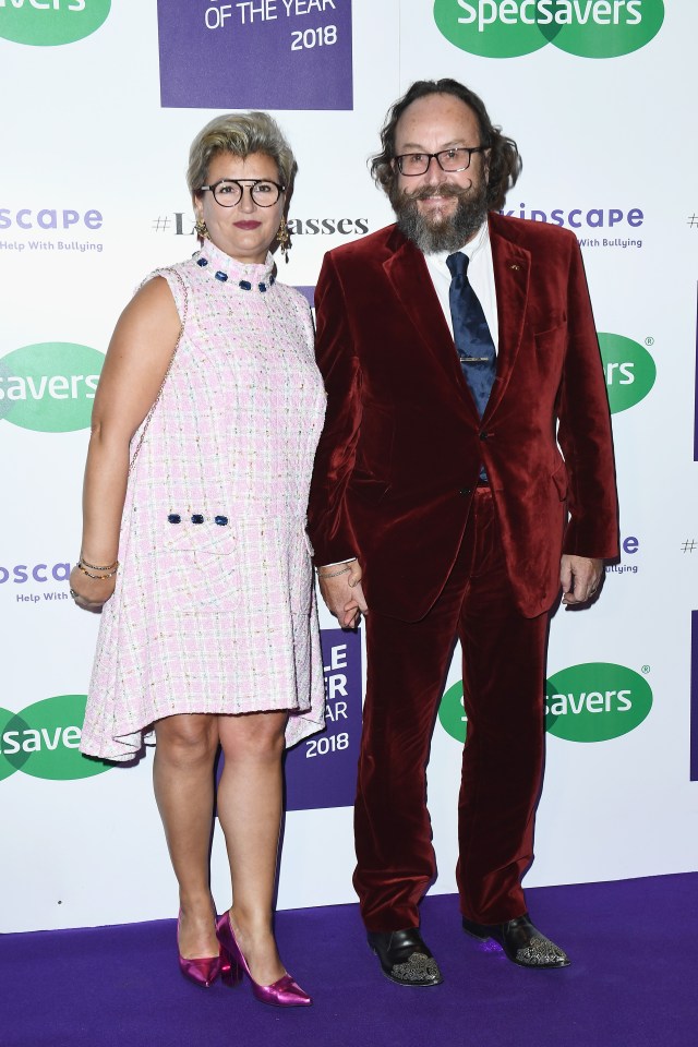 Liliana Orzac and Dave Myers pose together at the Specsavers 'Spectacle Wearer Of The Year' event.