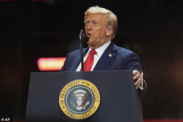 President Donald Trump took the stage after Erika and revealed one of Charlie's last pleas to him was to 'save Chicago'