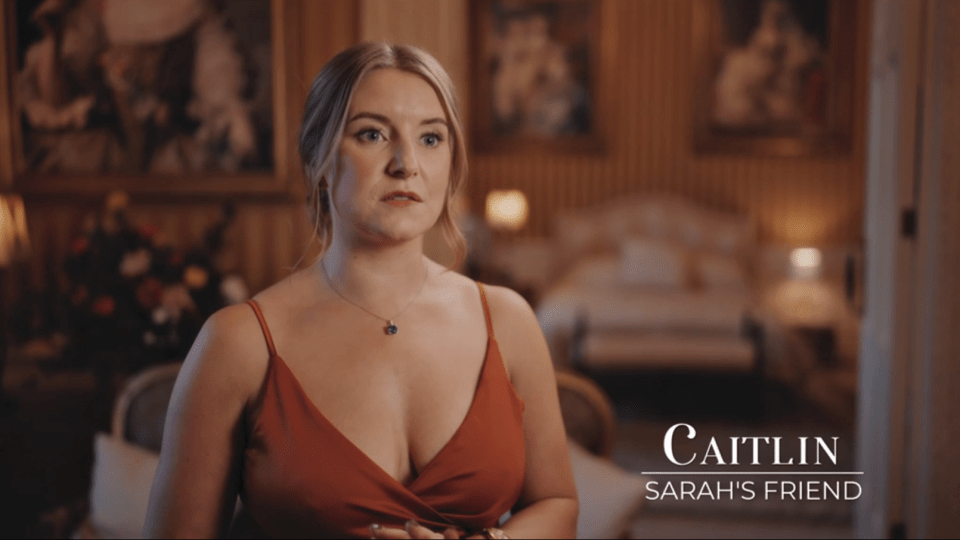 Caitlin, Sarah's friend, looking concerned.