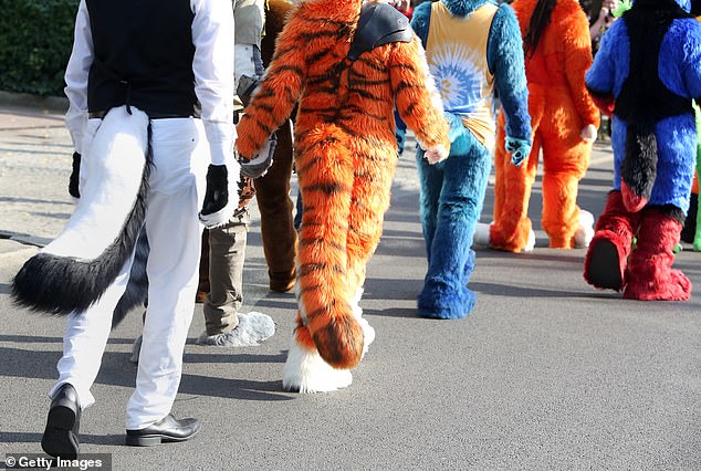 A file photo of furry enthusiasts attending the Eurofurence 2015 conference on August 21, 2015 in Berlin, Germany