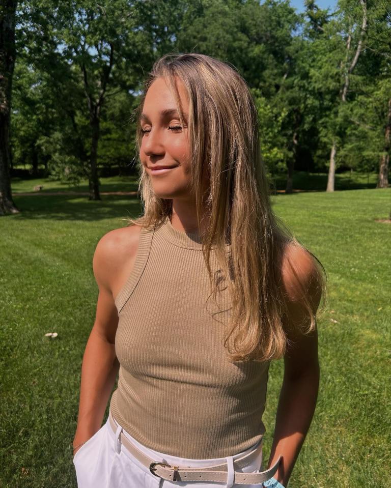 Olivia Peet, a rising British tennis star.