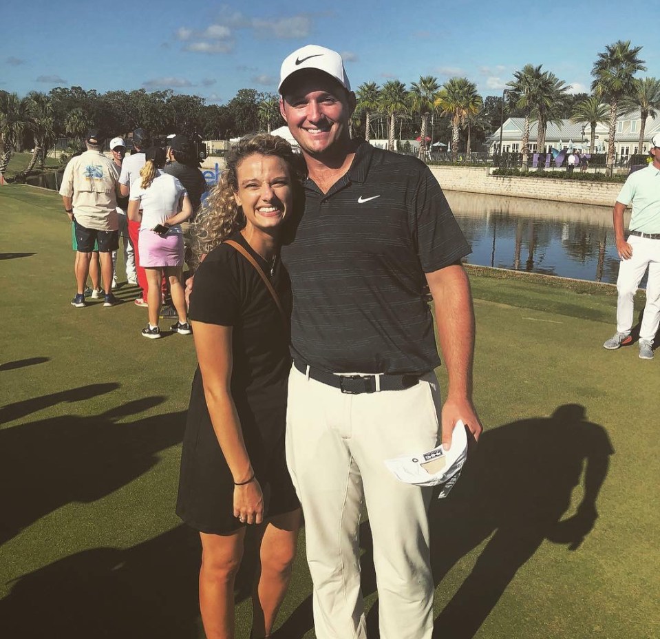 Golfer Sepp Straka and wife Paige Dean.