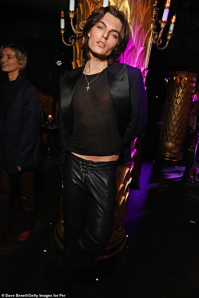 They were joined at the event by Damian Hurley