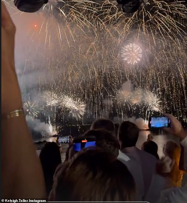 The night ended with a huge firework display over the Med, with guests whipping out the phones to record the culmination of the celebrations