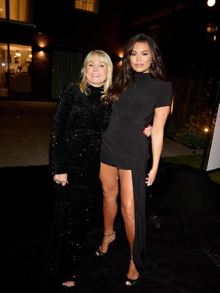 Jess Wright and Michelle Keegan at Jess Wright's 40th birthday bash.