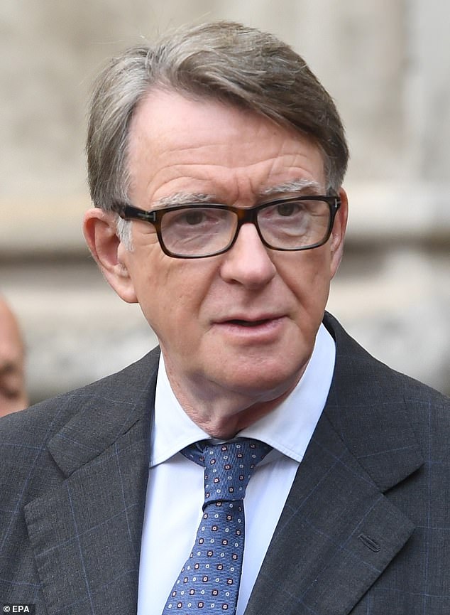 Former US ambassador Lord Peter Mandelson